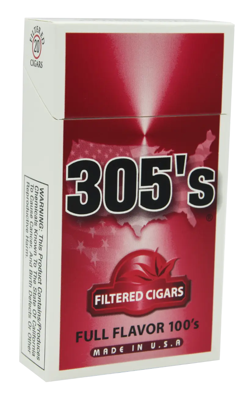 305's Filtered 100's cigarette pack
