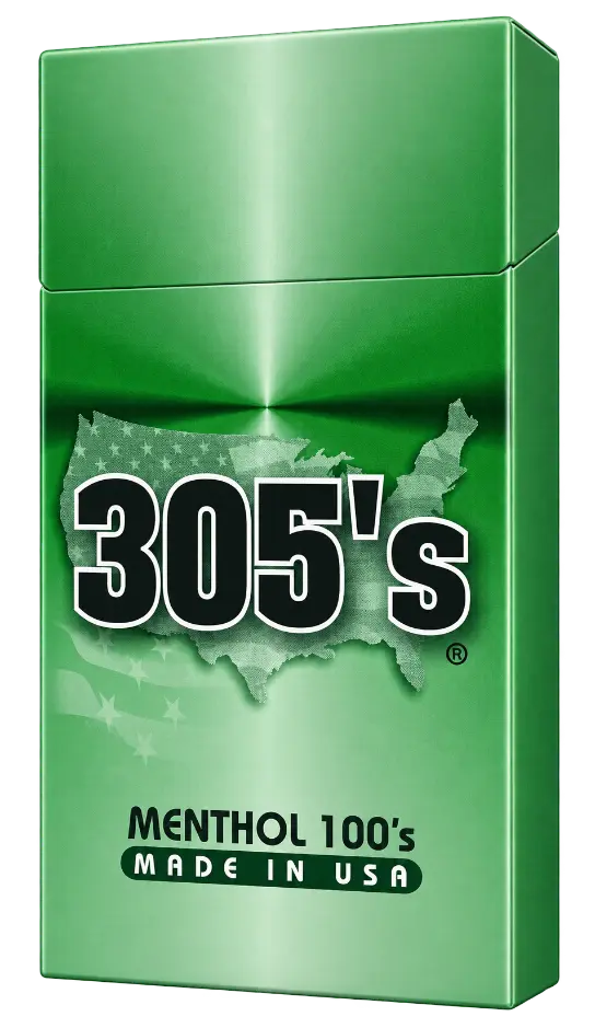 305's Menthol 100's cigarette pack