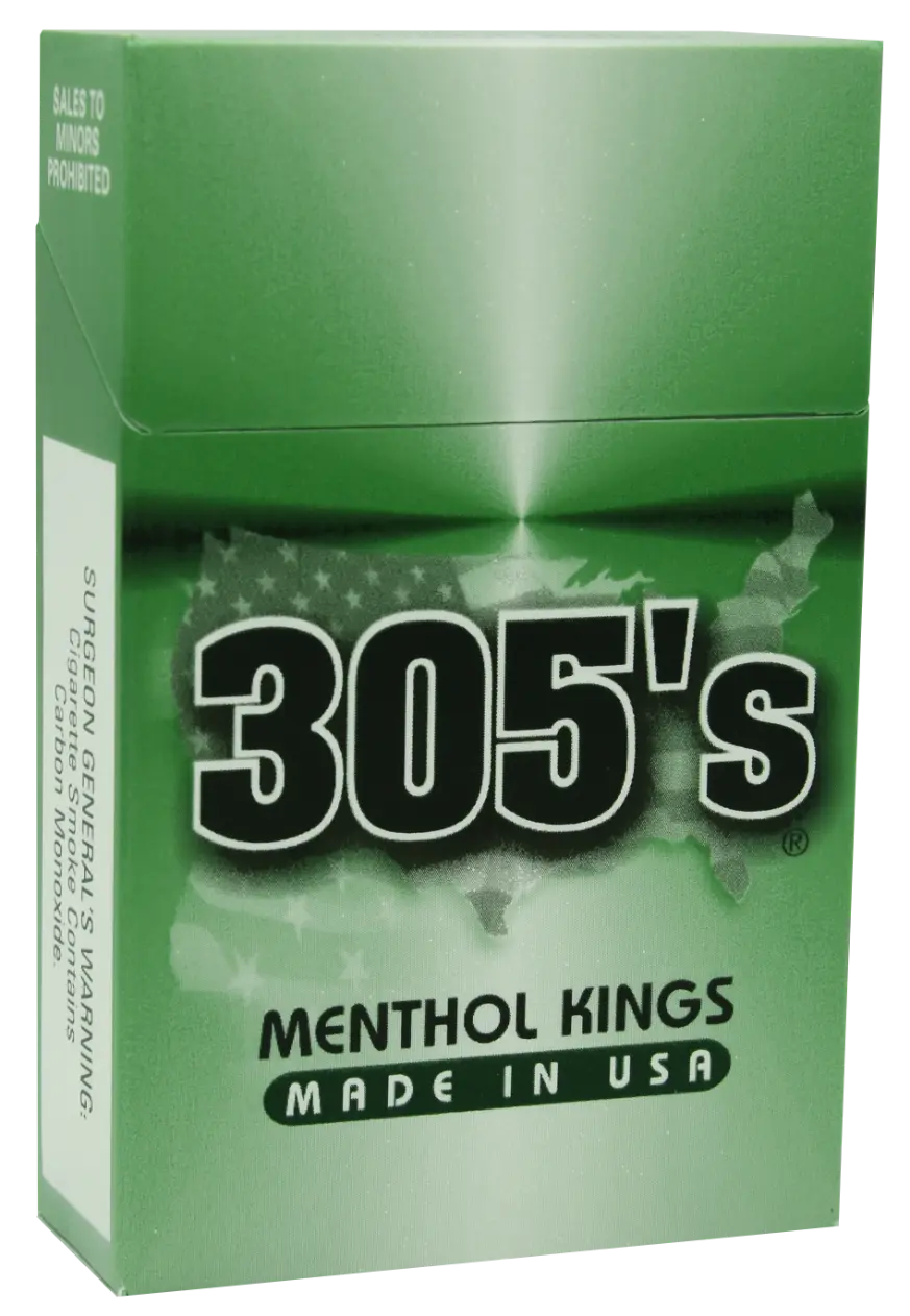 305's Menthol Kings cigarette pack