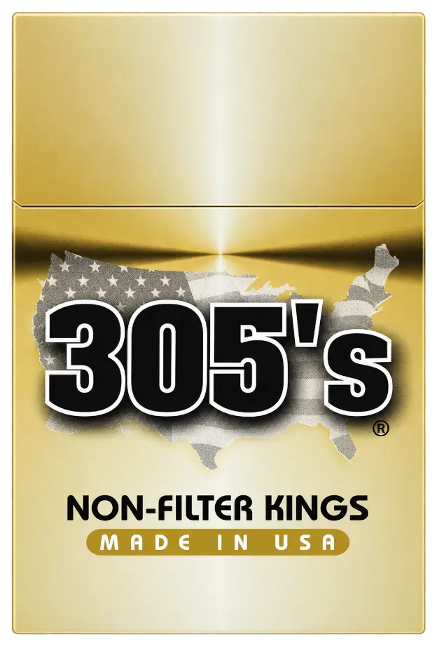 305's Non Filter Kings cigarette pack