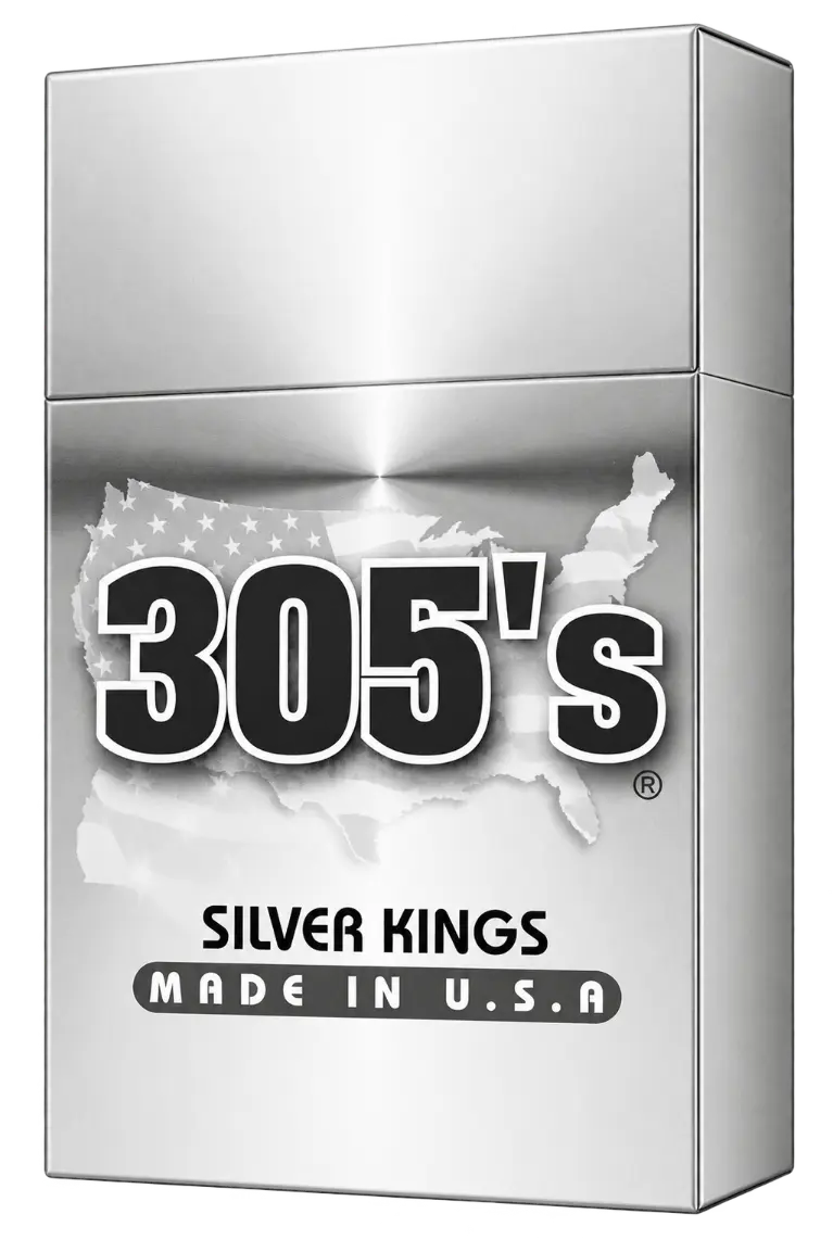 305's Silver Kings cigarette pack