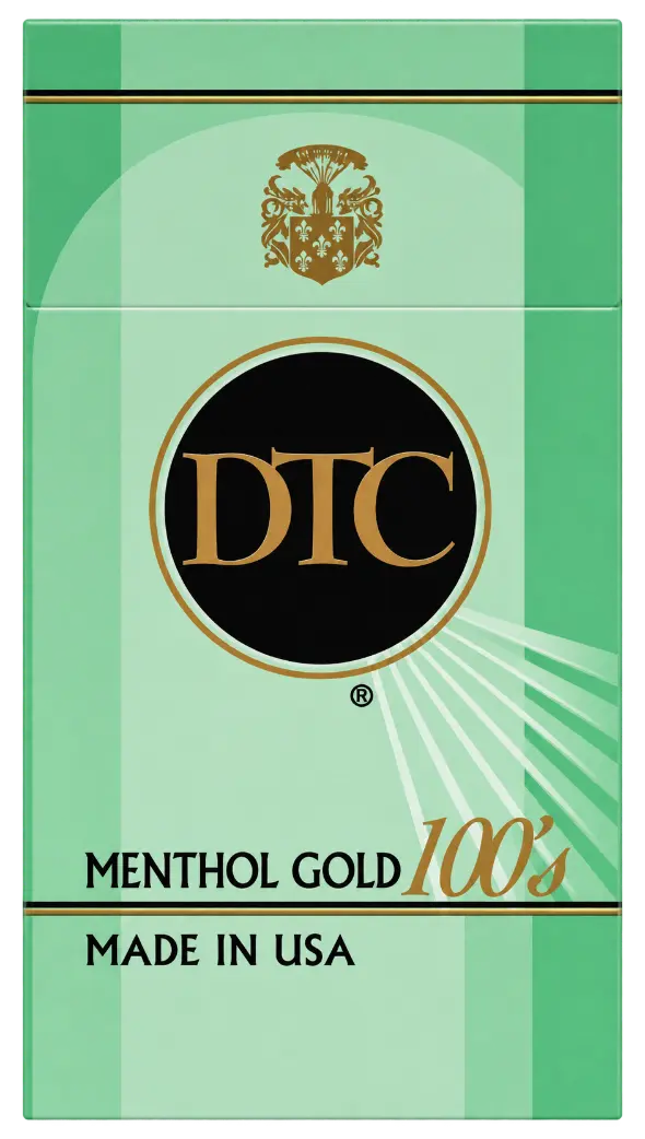 DTC Menthol Gold 100's cigarette pack