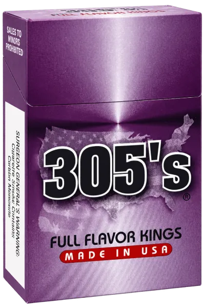 305's Full Flavor Kings cigarette pack