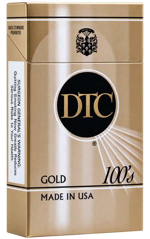 DTC Gold 100's cigarette pack