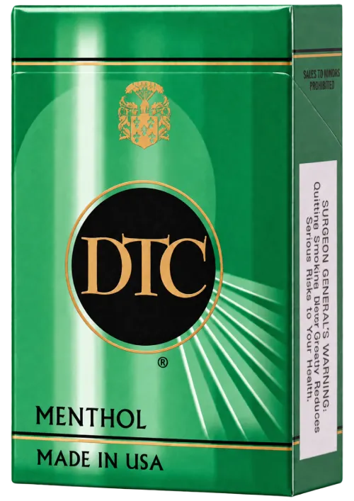 DTC Menthol Kings cigarette pack